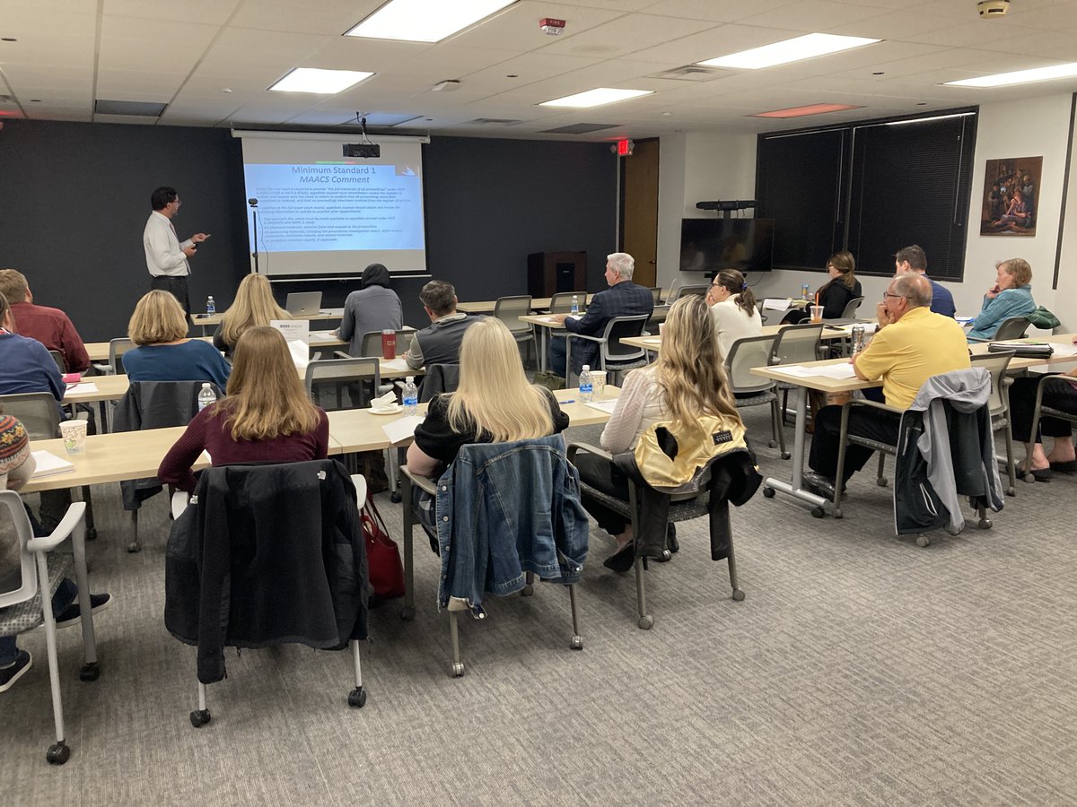 Welcome to the new class of MAACS roster attorneys! Today is the first day of new attorney orientation.... Interested in joining the roster? Check out this page: sado.org/Page/81/MAACS-…