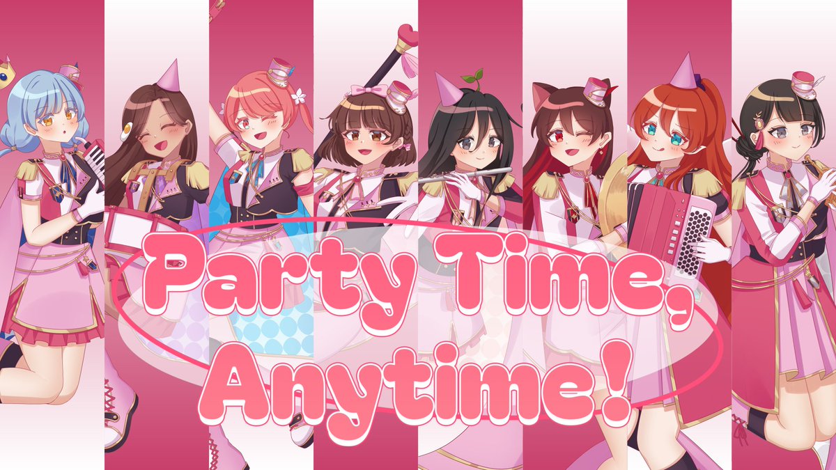 idolusion's tweet photo. ✧ WAITING ROOM OPEN ✧

You've all received your invitations, and now it's almost time for the main event!

Idolusion's new single "Party Time, Anytime!" is premiering in 24 hours on youtube!

What snacks will you be bringing?🍬🥨🎂

⬇️Waiting Room⬇️

[ #Idolusion #Vsinger ] https://t.co/gGTFQzBi87
