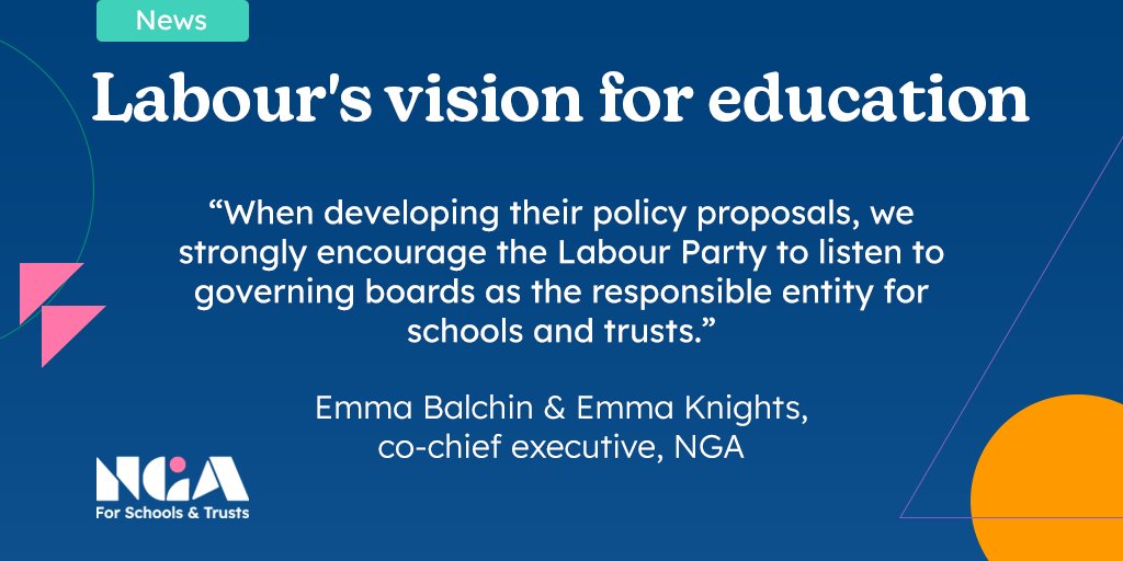 Read @NGAEmmaB & @NGAEmmaK's comments on @bphillipsonMP educations speech at the @UKLabour conference. 👀👉nga.org.uk/news-views/dir…