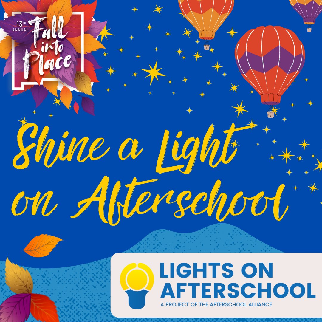 NMOSTNetwork's tweet photo. π Don't Miss Out on Lights On Afterschool in New Mexico! π
Join us for an enlightening conference that celebrates the power of afterschool education at Fall into Place 2023! π«
β¨ Register today: https://t.co/hjPRxrNPaD π«
#LightsOnAfterschool #FiP2023 #FallintoPlace https://t.co/kkqHeaCpB3