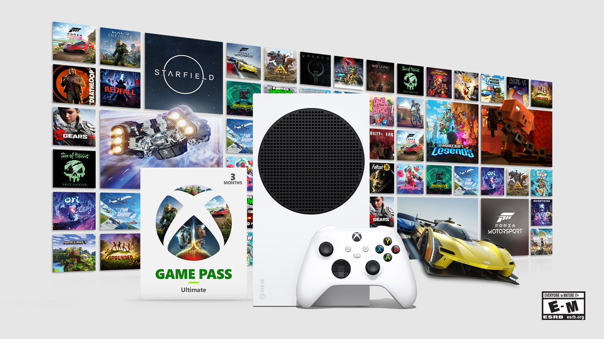 BadChecksum's tweet photo. Launching on Oct 31st: Xbox Series S - Starter Bundle
Get an Xbox Series S 512GB console, 3-month Xbox Game Pass Ultimate, and a Wireless Controller. Dive into hundreds of games, including new releases and classics. #XboxBundle
https://t.co/yFcnGSoXPj https://t.co/vrwG0fXlCo