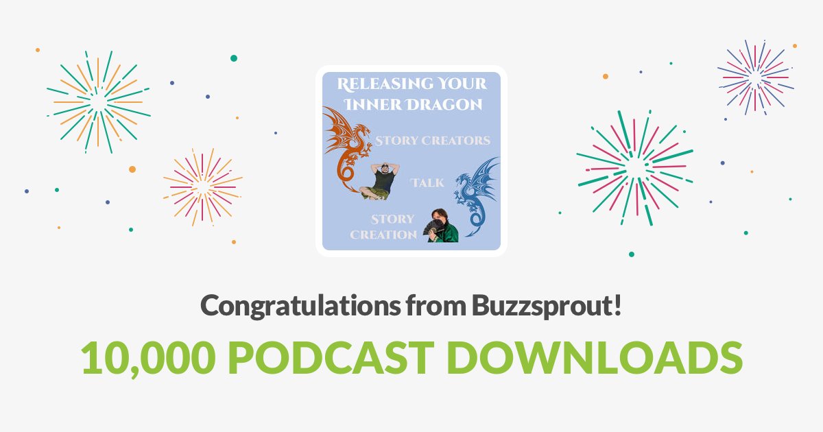 MaxwellADrake's tweet image. My podcast on writing, Releasing Your Inner Dragon, just hit 10,000 downloads.

Are you listening?

#creativewritingcommunity #novelwriting #writingadvice #writing #writer #writerslife #writerscommunity #writingtips #creativewritingclass