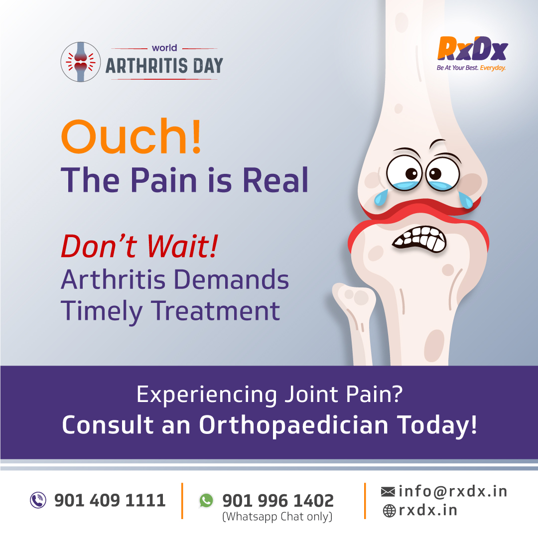 teleradrxdx's tweet image. That pain bothers you too much. 😫

Arthritis pain requires immediate medical intervention. 🩺

Experiencing #JointPain? Consult an Ortho Specialist Today! 🦴

#arthritispain #orthopaedician #worldarthritisday #RxDx 💪