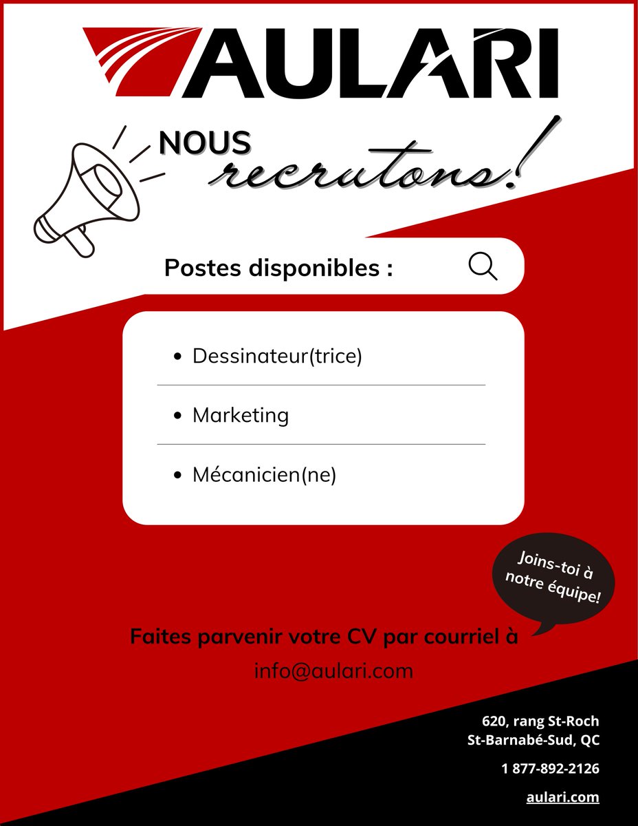 Aulari_ALR's tweet photo. Oyé, Oyé! Nous recrutons! Veuillez propager la bonne nouvelle! 😉 https://t.co/LnmmV87qA1