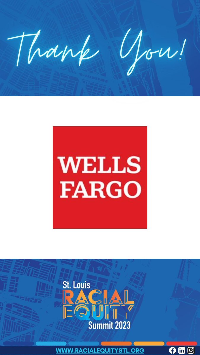 St. Louis Racial Equity Summit 2023 (@stlres23) on Twitter photo Thank you to our Equity Sponsors: #MissouriFoundationForHealth #USBankCDC #JFRobleeFoundation #WellsFargo #stlres23 #RacialEquity #RacialJustice #CommunityAction #InclusionNow #STL Thank you to our Equity Sponsors: #MissouriFoundationForHealth #USBankCDC #JFRobleeFoundation #WellsFargo #stlres23 #RacialEquity #RacialJustice #CommunityAction #InclusionNow #STL