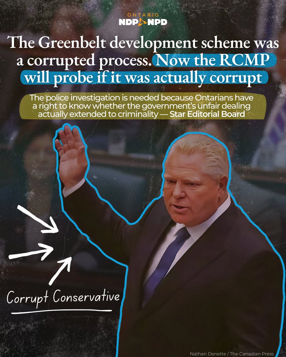 OntarioNDP's tweet photo. 🙋‍♂️Raise your hand if you're leading a corrupt Conservative government facing an RCMP criminal investigation

🔗 https://t.co/K2Lne0Q4sT https://t.co/xocErXUV0b