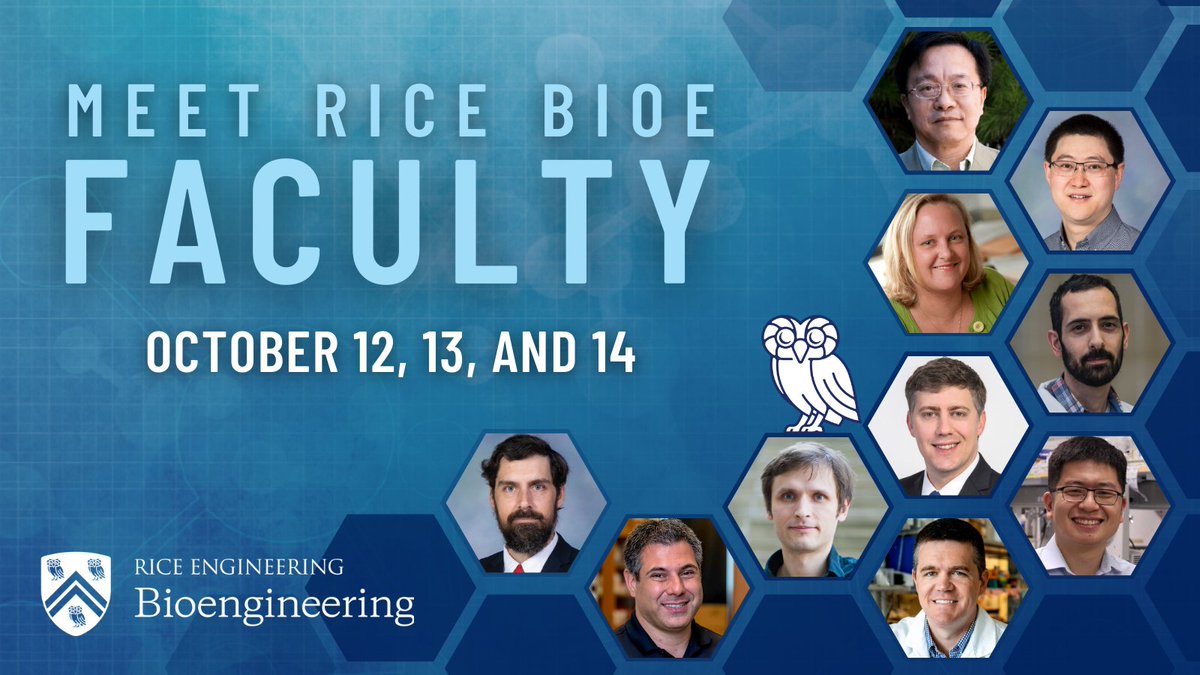 #BMES2023 is here! Come visit us at booth #607 to network with Rice Bioengineering faculty 🦉