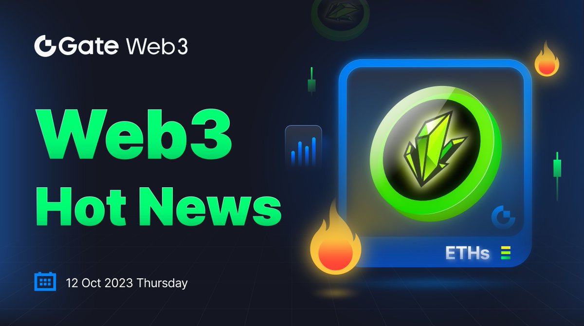 Gate.io (@gate_io) on Twitter photo ⚡️Web3 Hot News Tracking🔫
🔥#ETHS is trending !
💥The total market value of #Token issued based on the #Ethscriptions protocol exceeded US$12M, and the floor price once exceeded 0.4 ETH
😎Follow <a href="/gateio_web3/">Gate Web3 Daily</a> to explore the #Eths ecosystem
#GateWeb3 #ETHS ⚡️Web3 Hot News Tracking🔫
🔥#ETHS is trending !
💥The total market value of #Token issued based on the #Ethscriptions protocol exceeded US$12M, and the floor price once exceeded 0.4 ETH
😎Follow <a href="/gateio_web3/">Gate Web3 Daily</a> to explore the #Eths ecosystem
#GateWeb3 #ETHS