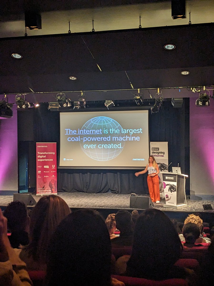 Did you know...?

The internet is the largest coal-powered machine ever created 🌐🤯

<a href="/EmilyTrotter/">Emily Trotter 🌍🌿🖍✌️</a> <a href="/we_are_Nomensa/">Nomensa</a> #InteractLDN #UX #UXDesign #DigitalDesign