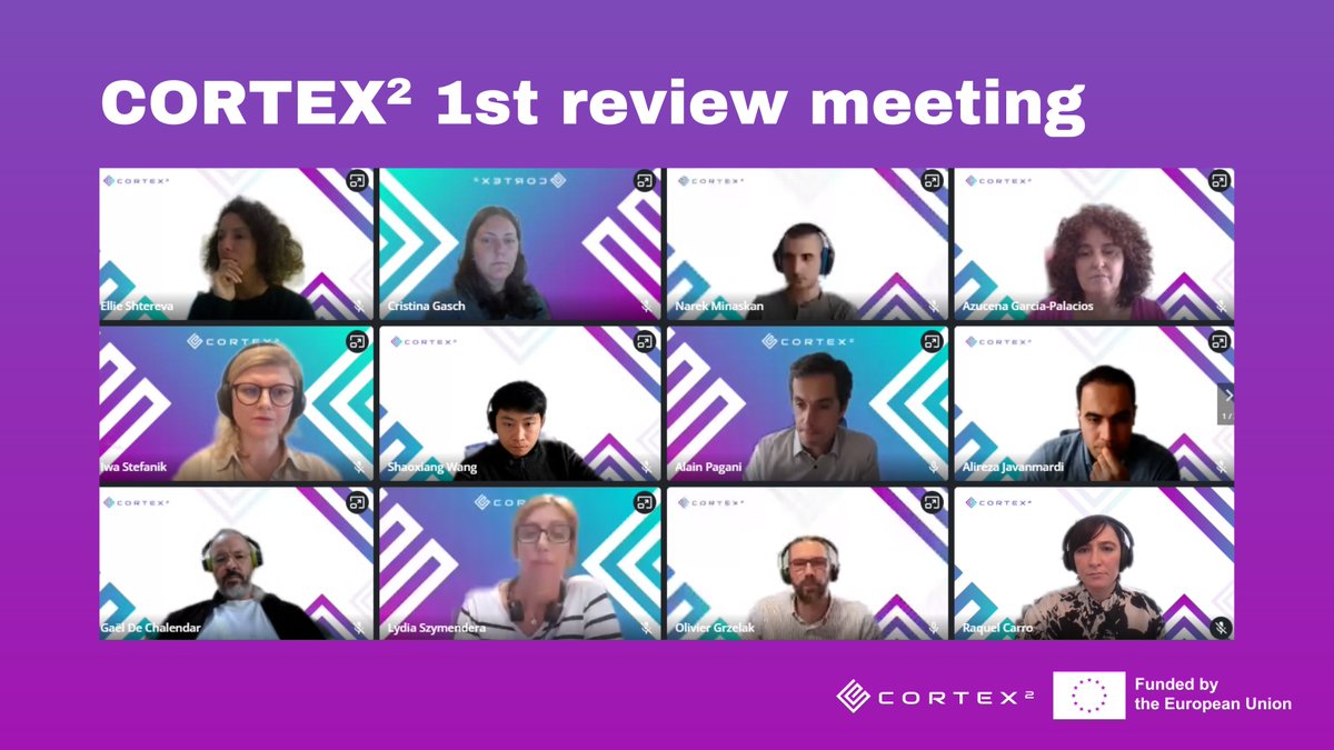 ✨We've just had our 1st Review Meeting!

The hard work of our #CORTEX2team over the last year is paying off, enabling us to advance towards our goals and develop the tools for a world in which #RemoteCollaboration is easy, effective and accessible to all. 💪