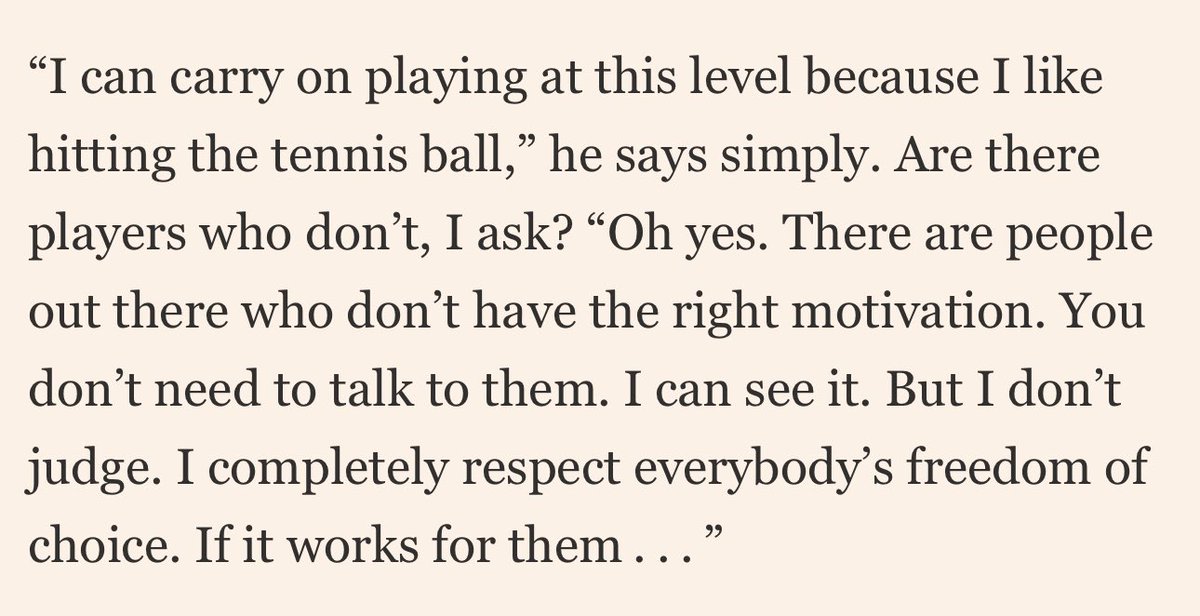 I was just reminded of this incredible quote from Novak Djokovic.

It contains everything you need to know about achieving extraordinary outcomes.

You’ve gotta like hitting the ball.