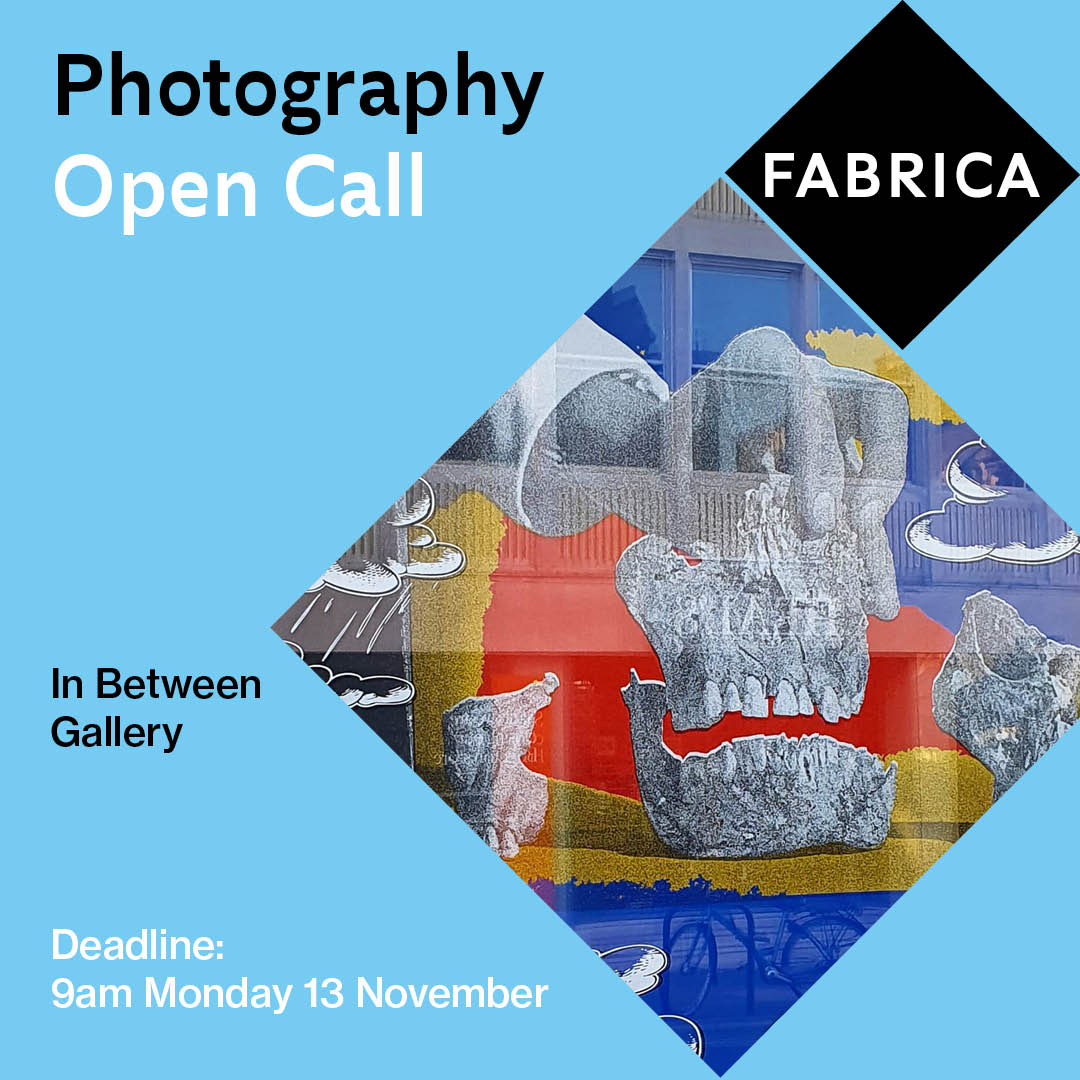 *OPPORTUNITY* In Between Gallery @FabricaGallery - open call for a single image. Fee: £200 plus travel costs *Deadline: 9am, 13 November 2023 One artist/artist group and one image will be selected In p/ship with @SpectrumLab, Jane & Jeremy Apply: fabrica.org.uk