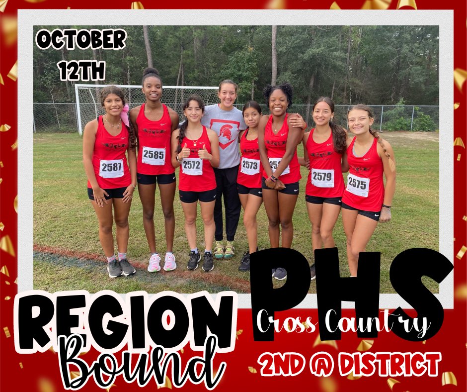PorterSpartans's tweet photo. Congratulations to the Porter High School Girls Cross Country Team! They placed 2nd at the District Meet, and they are headed to Regionals! Way to go ladies! #PHS_Spartans #SpartanExcellence https://t.co/r4y0E8wEj3