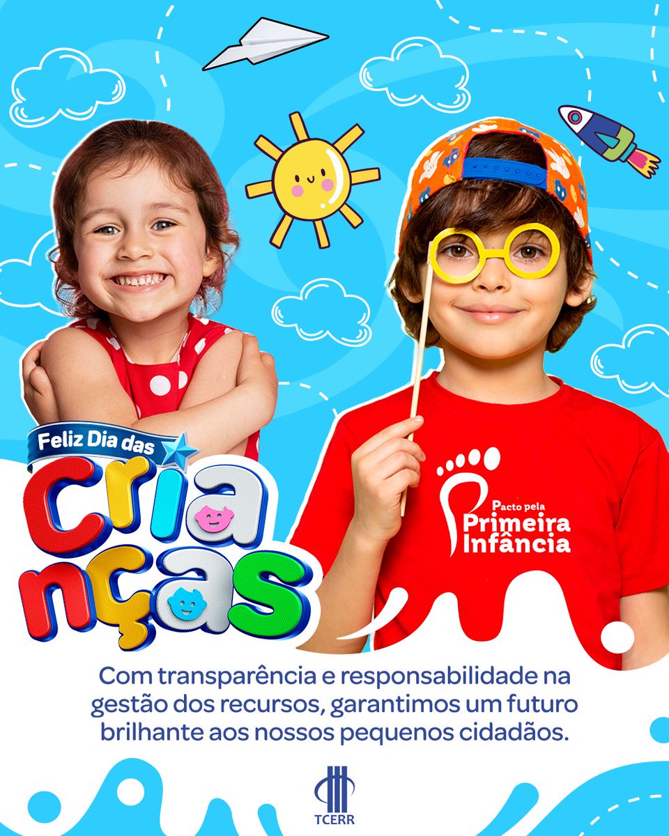 tceroraima's tweet photo. Hoje é o Dia das Crianças e no Tribunal de Contas de Roraima, celebramos a primeira infância com muita dedicação e carinho! 
Juntos, promovemos uma gestão pública que valoriza e protege os direitos das crianças, assegurando um presente seguro e um futuro repleto de realizações. https://t.co/nKNTgr7xXa