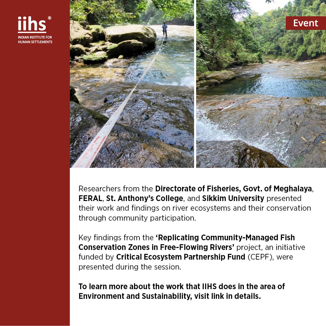 iihsin's tweet photo. The event featured IIHS & FERAL teams, PI Jagdish Krishnaswamy, IIHS researchers, project partners, Meghalaya fishery officers, village representatives, St. Anthony’s College students, and media.
#IIHS #IIHS_SES #IIHS_Event https://t.co/uFFmpFchjX