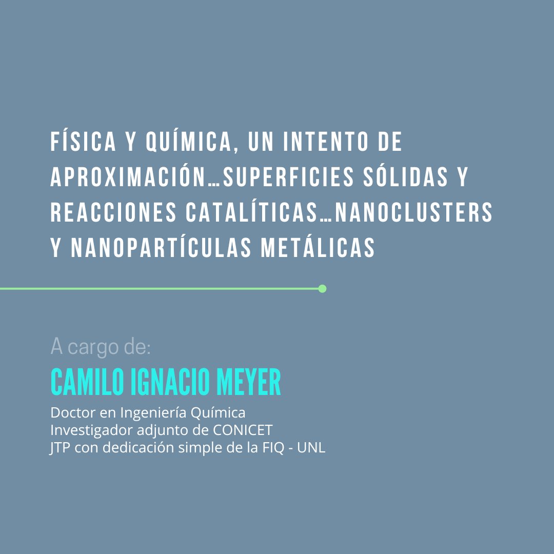 ifislitoral's tweet photo. Les invitamos al seminario del Dr. Camilo Ignacio Meyer que se transmitirá el miércoles 18 de octubre a las 11 horas, en el Auditorio del Edificio Bernardo Houssay, ubicado en Güemes 3450, Santa Fe, Argentina.

Enlace de acceso 1 al seminario: https://t.co/aToYsszUAo https://t.co/zOO3PgTcnA