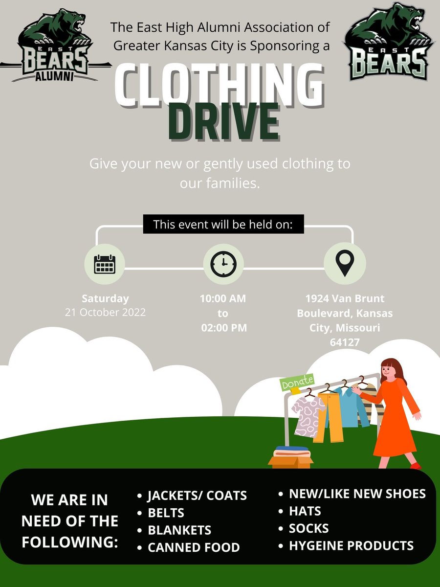 East High School students need you. Let's go!