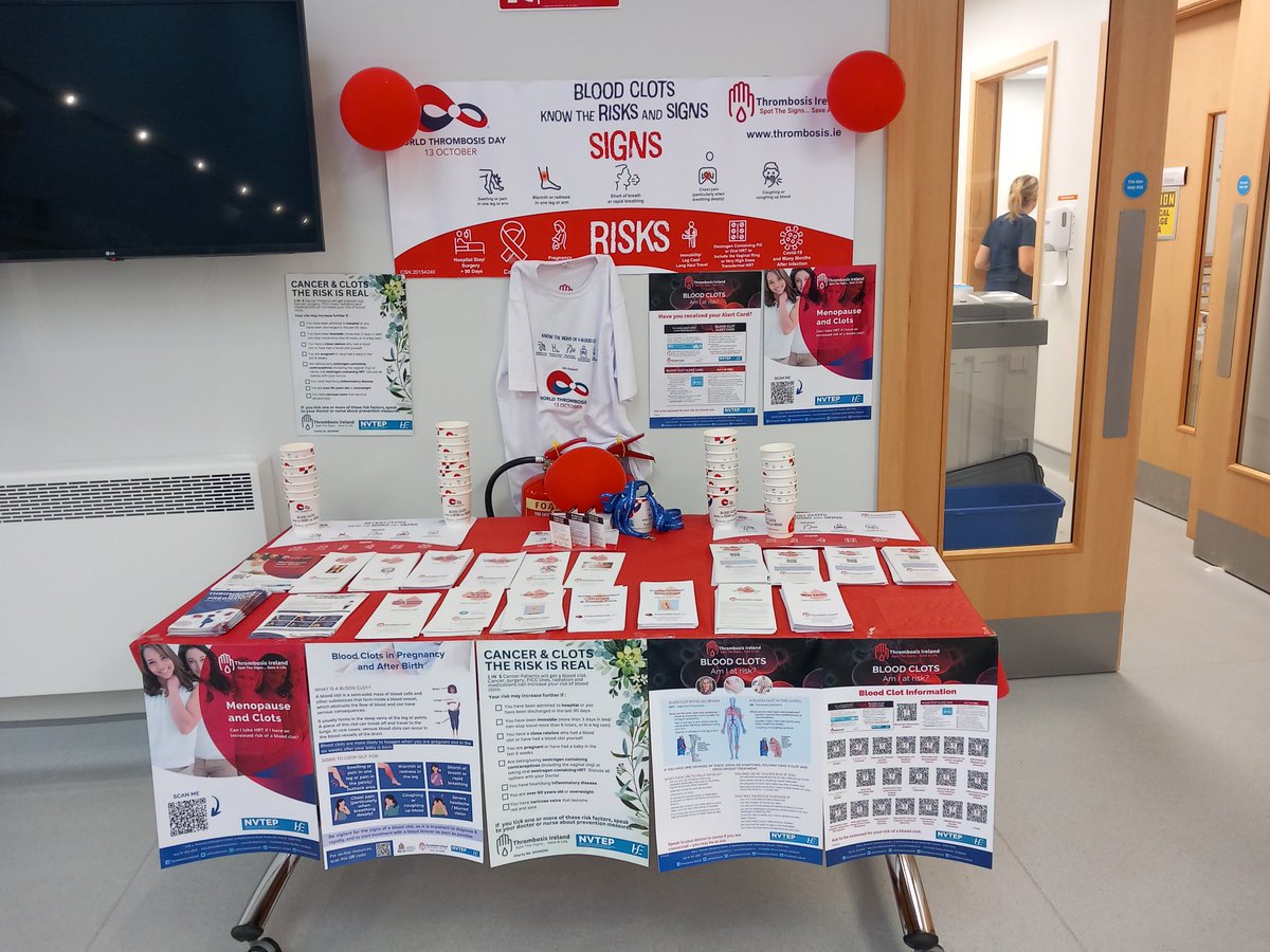 World Thrombosis Day @ Westpoint OPD, Ennis. A wonderful opportunity to share information and increase awareness...❤️