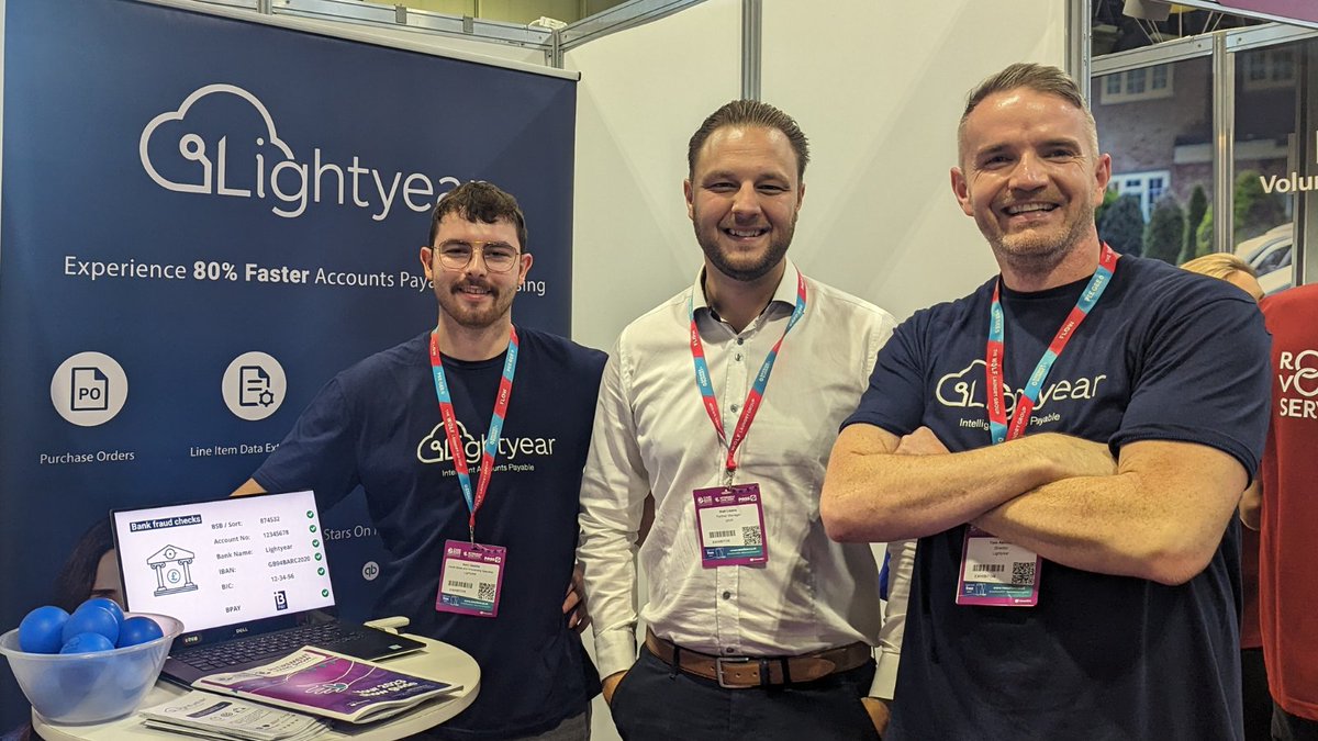 lightyearcloud's tweet image. Day ✌️ at the @CareShow 

Great to catch up with one of our valued partners, Matt from Iplicit 😁

We love to see new and familiar faces, so drop by stand K23 to get a look at Lightyear.

#careshow2023 #softwarepartners #accountspayableautomation