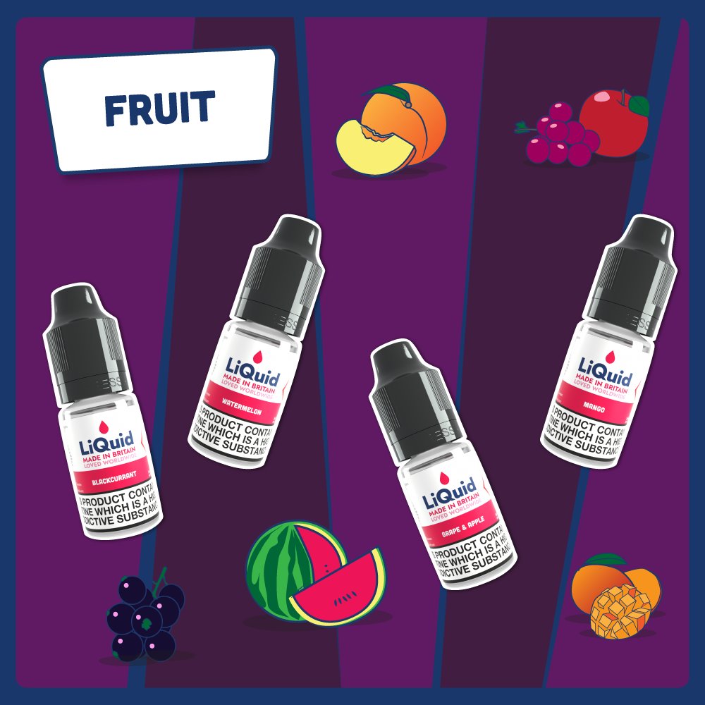 An impressive array of delicious fruit flavours that expertly replicate the taste of your favourite fruits🍍🍎🍑

FREE DELIVERY FROM £15 ✨ T&amp;Cs Apply 

Shop now via the link in our bio 🔗 

#vape #vapelife #vapenation #vaping #vapefam #vaper #eliquid #ecigs #onepoundeliquid