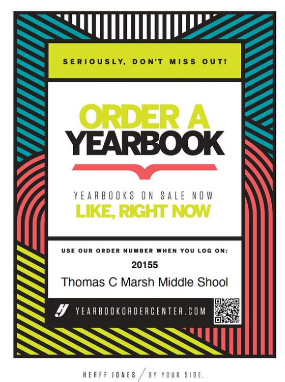 Yearbooks are on sale for $25 now until October 31. Prices go up on November 1! Bring money to the Matador Market or order online at yearbookordercenter.com