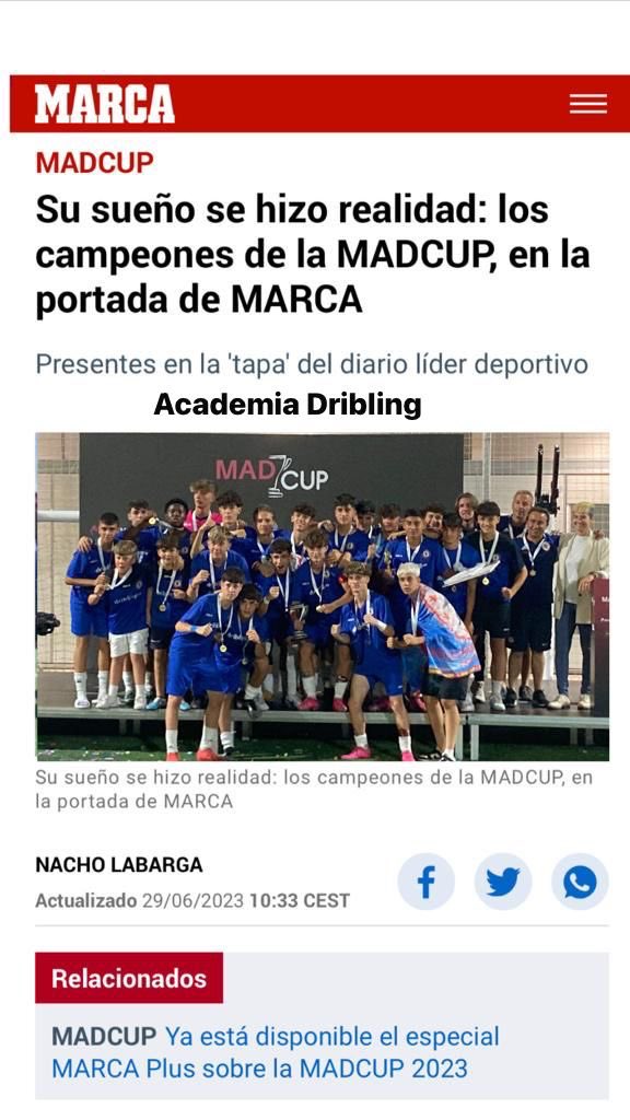 driblingmadrid's tweet photo. Desde 2008 , formando a los mejores Futbolistas !! 
Te atreves !! 
alto Rendimiento Dribling ! #futbolmadrid #futbolmadrileño #viralfutbolmadrid #tendenciafutbol https://t.co/r4aYwuzkNn