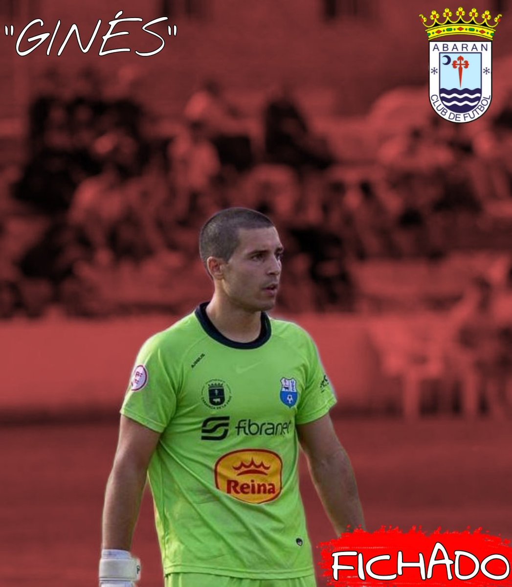 Abaran_cf's tweet photo. 🆕𝙁𝙄𝘾𝙃𝘼𝙅𝙀/ Ginés Guzmán, portero, procedente del C.D Bullense de Tercera RFEF, formará parte del Abarán C.F está temporada.
El portero ha jugado en Real Murcia, F.C Cartagena, Lorca Deportiva, La unión, Caravaca entre otros.
Bienvenido a tu nueva casa.🔴⚫ https://t.co/cszNYImcvI