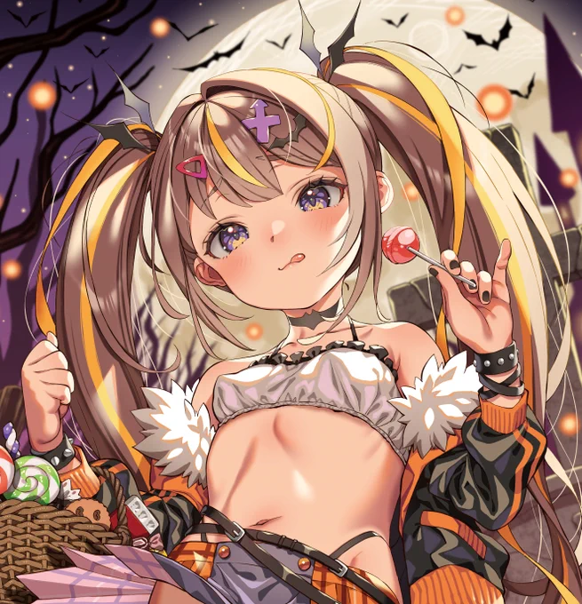 メロンブックスさまの「ChemistryGirls」にサキュバスなイタズラハロウィン女の子描かせて頂いておりますー!
