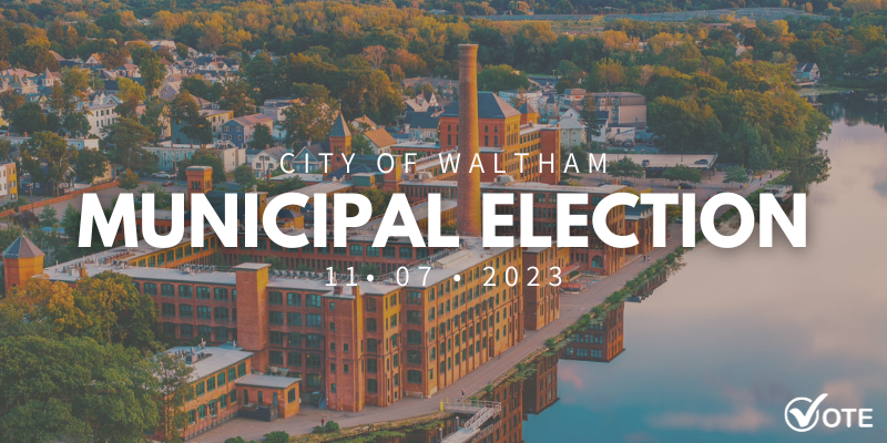🗳️ A Municipal Election will be held on Tues, Nov. 7th for the purpose of electing:  

• 1 Mayor
• 6 Councillors-at-Large 
• 9 Ward Councillors 
• 3/6 School Committee members  

See more here: city.waltham.ma.us/elections/page… &amp; make sure you're registered to vote by October 28th!
