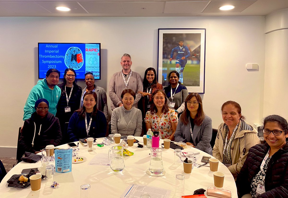 Brent_RN's tweet image. Some of our amazing @StrokeImperial Stroke Nurses at the 2023 @ImpThrombectomy Symposium. 🧠💙@ImperialPeople @didib77 @smurphy_nurse @SomaBanerjee73 #CNSs #strokenurse #thrombectomyRN #kind #expert