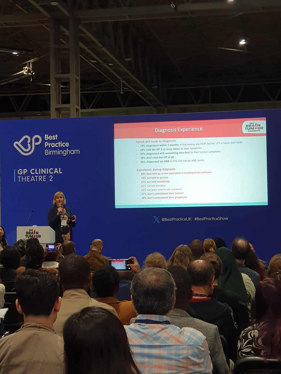 Full house for @IngelaOberg1 here @BestPracticeUK doing a fabulous job discussing how GPs/ANPs can recognise the Early Signs & Symptoms of Brain Tumours and what to do when referring in @CRUK_CI @BrainTumourOrg