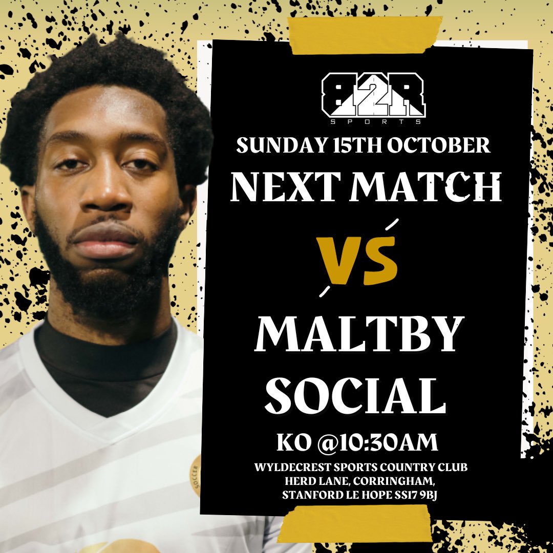 B2Rsport's tweet photo. We’re back in 11 a side action this SUNDAY as we take on Maltby Social , another test for the boys since the Saudi TAKEOVER. We need all the support as we look to continue the process!

If you can , please come down and support the boys THIS Sunday🤝 #B2R #grassrootsfootball https://t.co/TVcUO2O21l