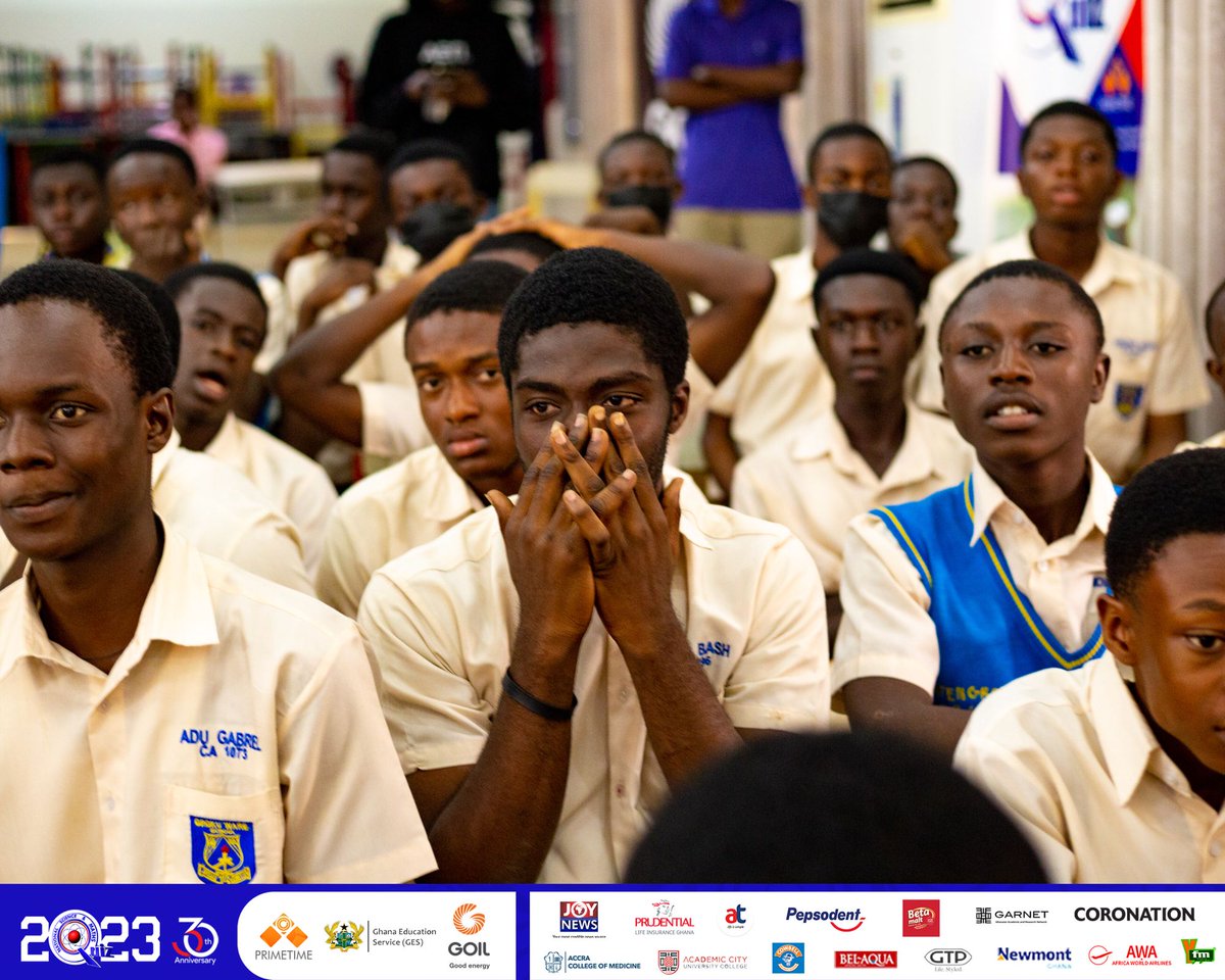 NSMQGhana's tweet photo. SAARAH-MENSAH

End of Round 4:

Opoku Ware School: 40pts
Tamale Islamic Science SHS: 39pts
Nifa SHS: 20pts

Tight affair!

#NSMQ2023 #NSMQ30 #Primetime #NSMQOneEighth https://t.co/7QSrJuUSOy