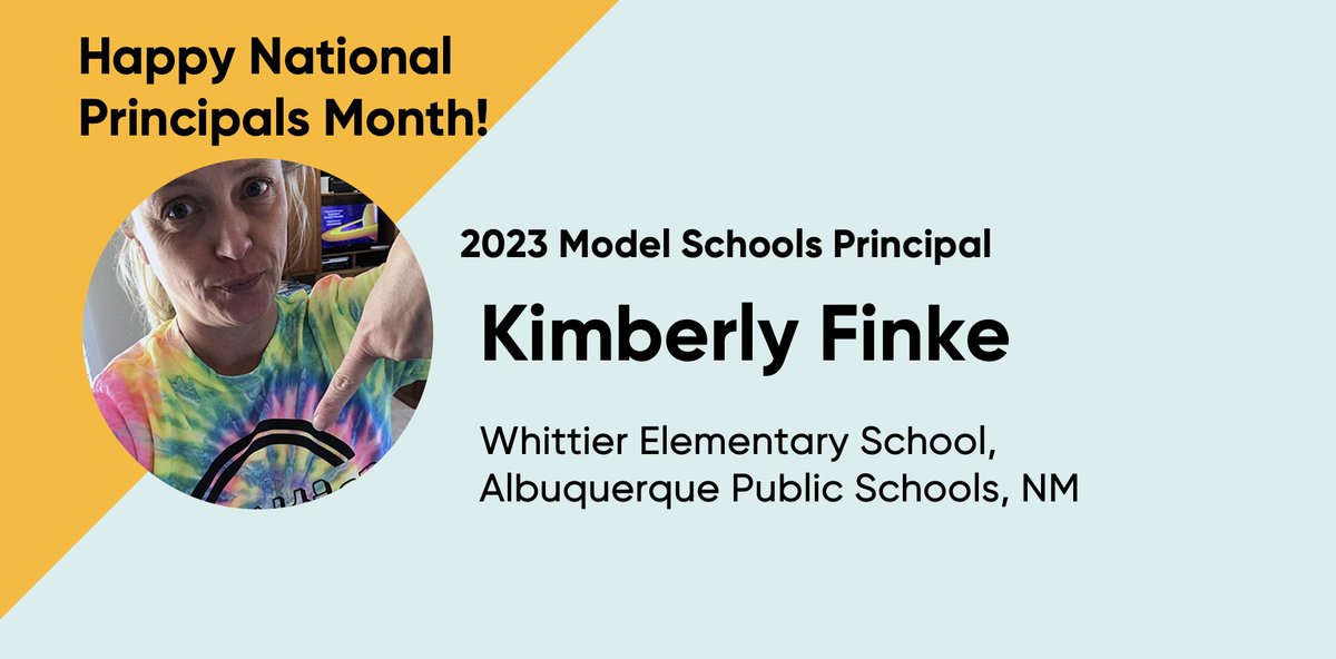 Dr. Finke is a turn around specialist for elementary & high school, at low-income & high-income schools, and in rural & urban settings. Dr. Finke we celebrate you this #NationalPrincipalsMonth Thank you for all you do! @ABQschools @APSEdFoundation #abqschools @WhittierES_ABQ