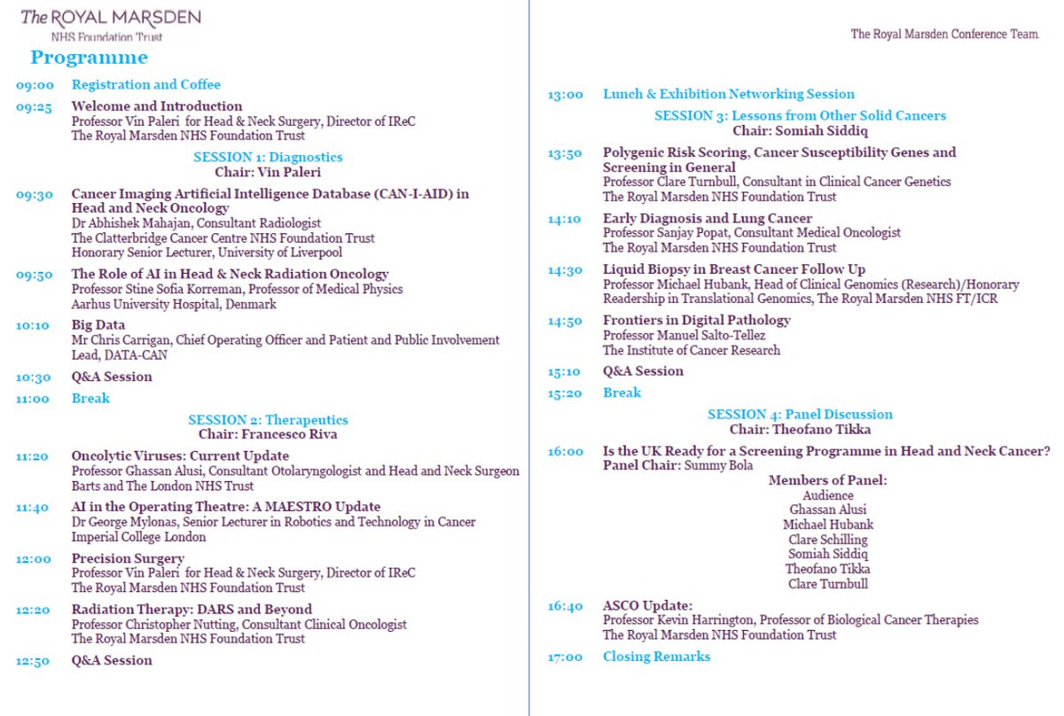 The Royal Marsden School and Conference Team (@trmeducation) on Twitter photo 👉Save your place at The 14th Annual Royal Marsden Head and Neck Conference on 10th November
💻bit.ly/45NoTES
<a href="/VinPaleri/">Vin Paleri</a>
<a href="/abaoms/">ABAOMS</a>
<a href="/ENTIntegrate/">ENT Integrate</a>
<a href="/onctrainees/">National Oncology Trainees Research Collaborative</a>
<a href="/ENT_UK/">ENT UK</a>
<a href="/jtg_baoms/">Junior Trainee Group - BAOMS</a>
<a href="/BDA_Oncology/">BDA Oncology Specialist Group</a>
<a href="/BAOMSOfficial/">BAOMS</a>
<a href="/RCRadiologists/">The Royal College of Radiologists</a>
<a href="/UKWENTs/">WENTS UK - Women in ENT Surgery UK</a>
<a href="/RCSLT/">RCSLT 💙</a>
<a href="/pathsoc/">Pathological Society</a>
<a href="/theBSOMP/">BSOMP</a> 👉Save your place at The 14th Annual Royal Marsden Head and Neck Conference on 10th November
💻bit.ly/45NoTES
<a href="/VinPaleri/">Vin Paleri</a>
<a href="/abaoms/">ABAOMS</a>
<a href="/ENTIntegrate/">ENT Integrate</a>
<a href="/onctrainees/">National Oncology Trainees Research Collaborative</a>
<a href="/ENT_UK/">ENT UK</a>
<a href="/jtg_baoms/">Junior Trainee Group - BAOMS</a>
<a href="/BDA_Oncology/">BDA Oncology Specialist Group</a>
<a href="/BAOMSOfficial/">BAOMS</a>
<a href="/RCRadiologists/">The Royal College of Radiologists</a>
<a href="/UKWENTs/">WENTS UK - Women in ENT Surgery UK</a>
<a href="/RCSLT/">RCSLT 💙</a>
<a href="/pathsoc/">Pathological Society</a>
<a href="/theBSOMP/">BSOMP</a>