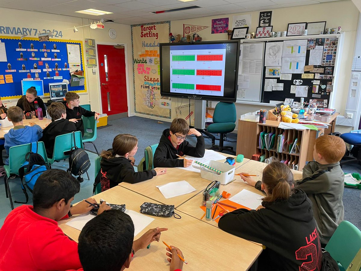muirhead_ps's tweet photo. Primary 7 working in pairs to complete todays maths quiz. Pupils showing good team work skills and using manipulatives to help! #mathsinmotion https://t.co/e5mXhqDzIl