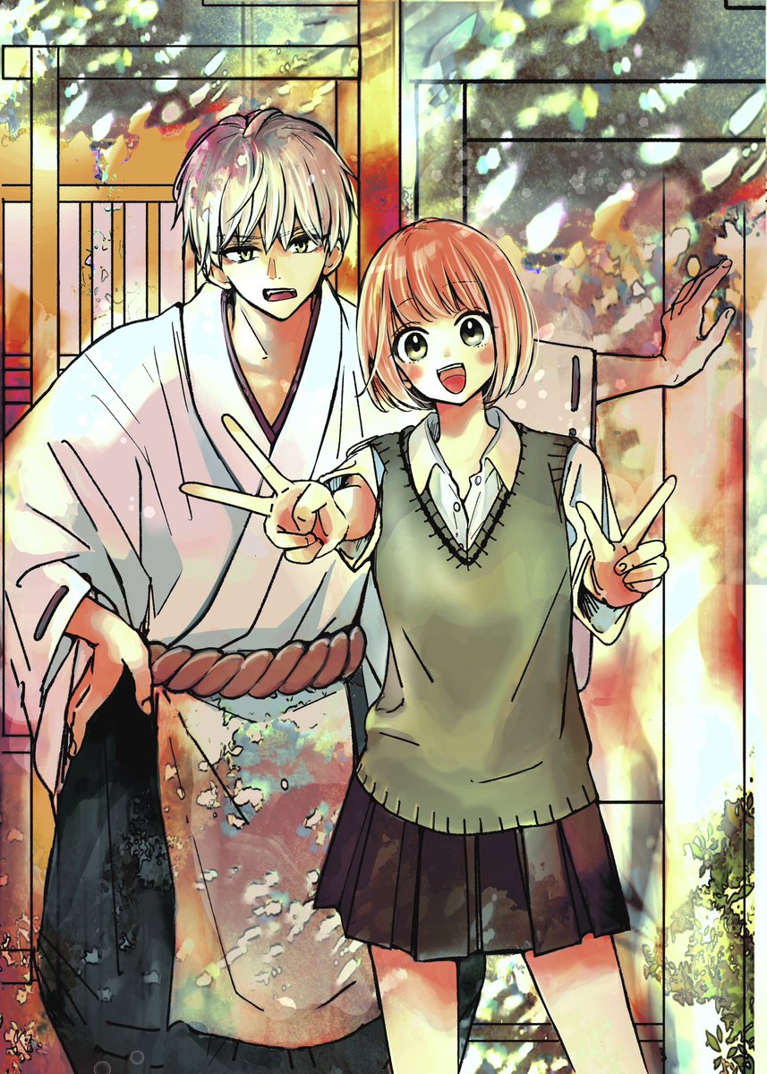 宣伝です✩︎⡱

配信中のベツフラ18号に新連載1話目載ってます。
表紙も描かせていただきました🥰
秋のお供に良かったらˏ₍⸜̠̇⸝̠̇₎ˎ ̀⁽⸌̠̇⸍̠̇⁾ ́ ♡⸝⋆︎*
よろしくお願い致します！
csbs.shogakukan.co.jp/bf