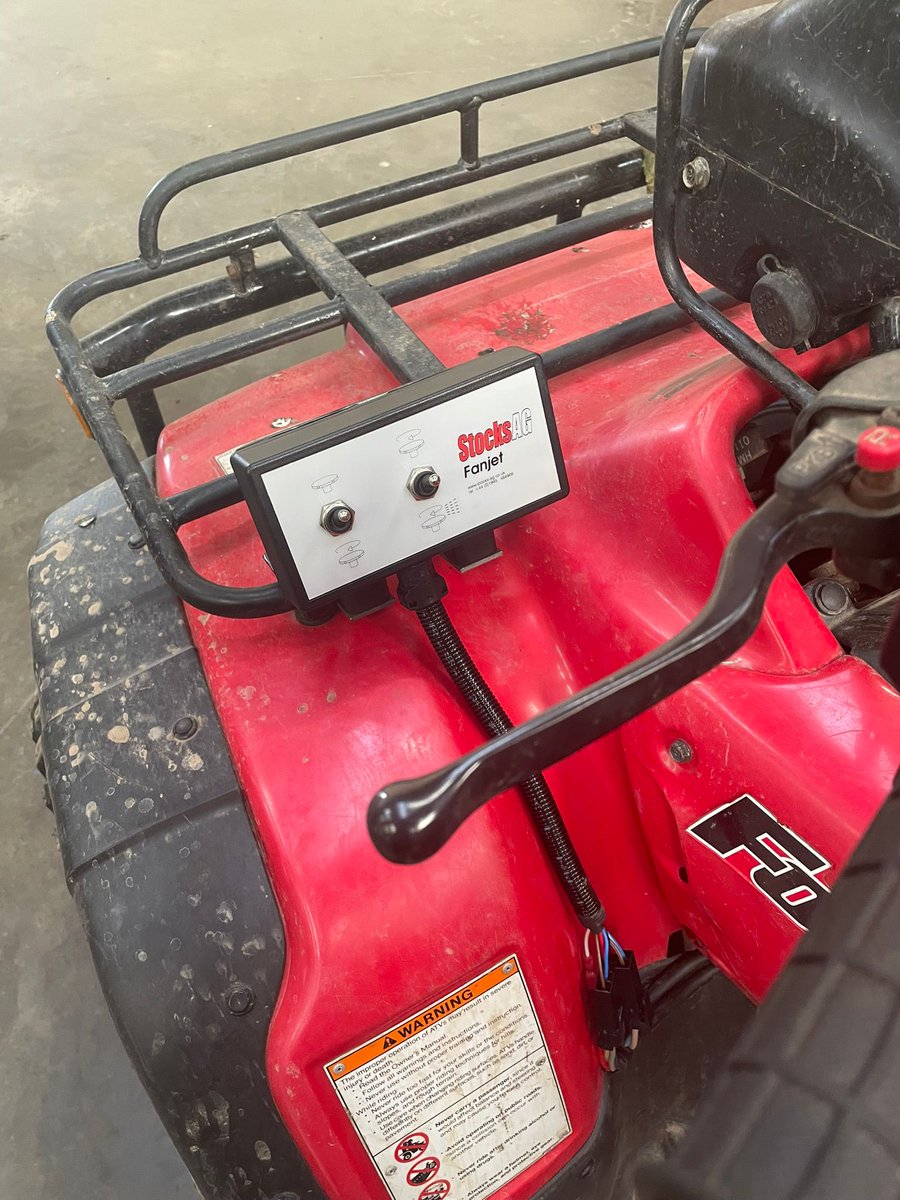 StocksAG FanJet Pro added to customers own ATV.  Units in stock and ready to go.
Email sprayers@agrovista.co.uk or call 01382 279330 for more information
#SprayerCareStartsHere
<a href="/stocksag/">StocksAG</a>
