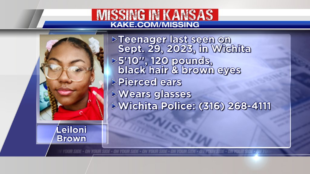 AnnetteLawless's tweet photo. Please, #Repost this @MissingInKansas for Leiloni Brown, 15, last seen nearly 2 weeks ago in #Wichita. Let's help find her safe. https://t.co/EVCsFFliN5 #MissingInKS #KAKENews 

@TheJusticeDept @netflix @hulu @iHeartRadio @StreamOnMax @HBO @CondeNast @discoveryplus @paramountplus https://t.co/QATisegGXW
