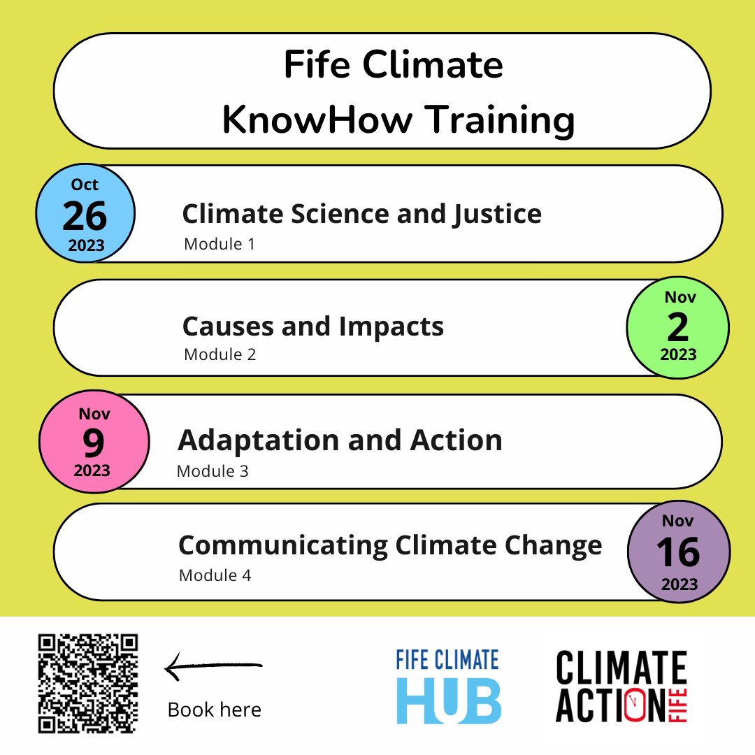 Climate KnowHow is a comprehensive online course covering climate science, causes, impacts and how to take action. 🌿 Starts Thursday 26th November @ 6:30pm.

Book your free place now: bit.ly/45gAlI3