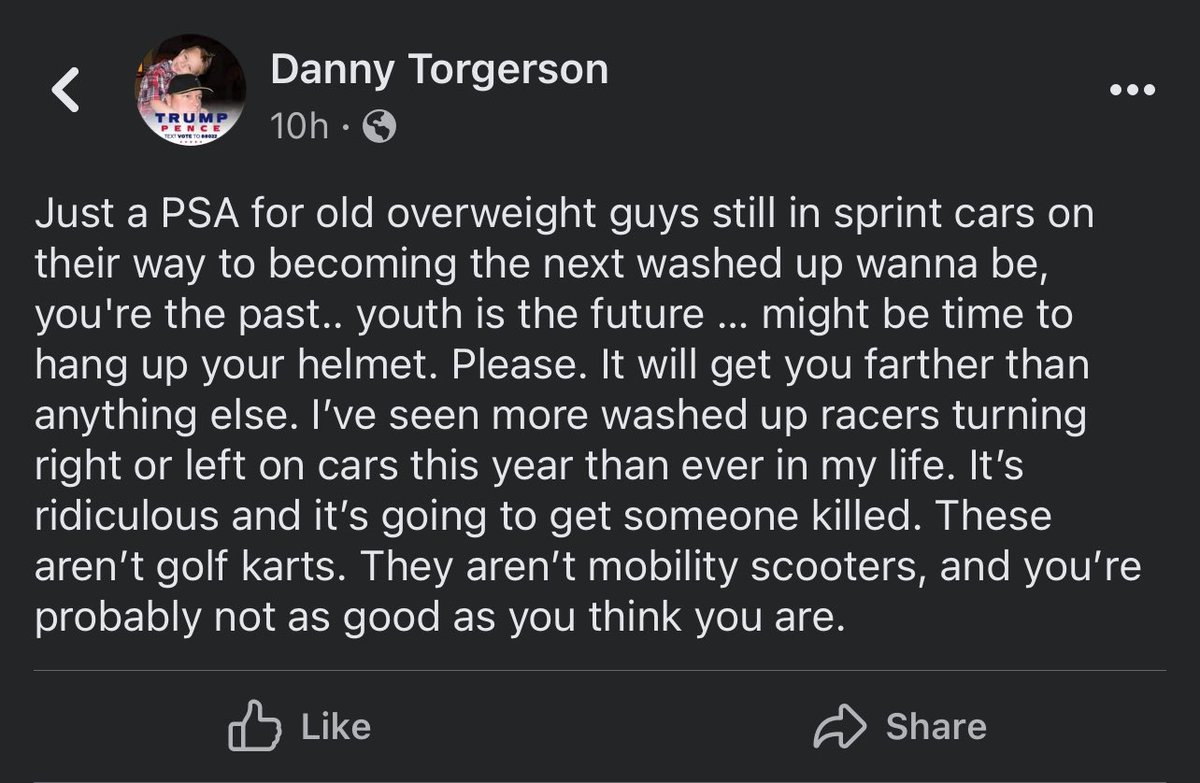 PSA…the old fat guys aren’t generally the ones driving like dicks. It’s the kids who formed shit habits before they were old enough to catch an ass whipping that are the problem

And they usually had a dad who cheered those habits on when they should have been checking belts 🤷‍♂️