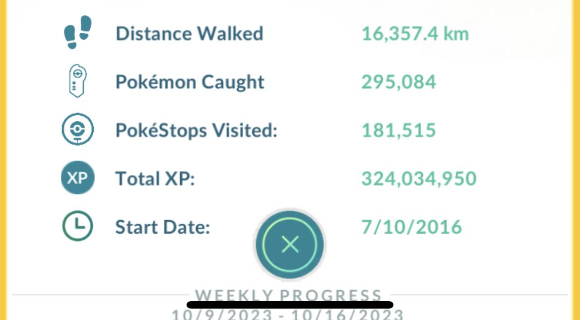 Valarienters's tweet photo. @casgroenigen05 @pogo_brittany Same May 2,2021. My catches aren’t as high as some but I am doing ok. Also getting xp from raids isn’t the same grind that people before raids did. https://t.co/sv93ATQvZ6