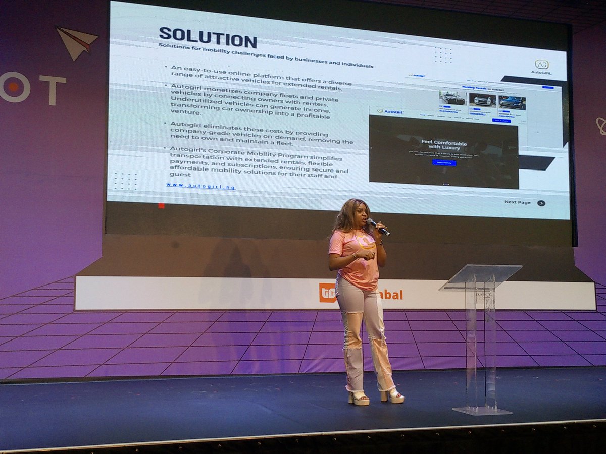 Paytv_ng's tweet photo. AutoGIRL product presentation at MOONSHOT by TechCabal.

#MOONSHOT #paytv #tech #presentation #conference #AutoGIRL #Adenita Adeboye https://t.co/ivzgN9H1m2