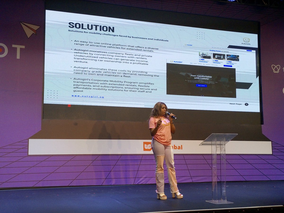 Paytv_ng's tweet photo. AutoGIRL product presentation at MOONSHOT by TechCabal.

#MOONSHOT #paytv #tech #presentation #conference #AutoGIRL #Adenita Adeboye https://t.co/ivzgN9H1m2