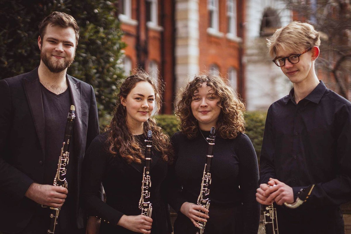 Did you know that our students perform at the @RoyalAlbertHall's Elgar Room throughout the year? Hear the Hyde Clarinet Quartet perform music by Beethoven and Borodin alongside contemporary composers on 22 Oct. Tickets include a hot drink and a pastry: bit.ly/46uh6MG