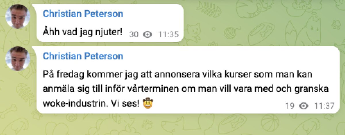 TobiasHubinette's tweet photo. Idag har den s k nationella rörelsens och SD:s kulturkrig mot akademin och högskole- och forskarvärlden inletts på allvar

 https://t.co/iBIgRpsRw6

Kort och gott kommer nu Petersons tillvägagångssätt att spridas till andra lärosäten. https://t.co/Gjh6961O47