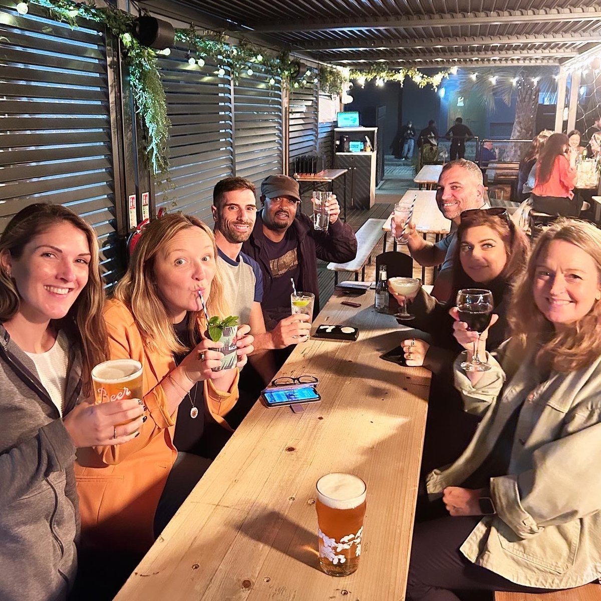 BiglightXD's tweet photo. We had the best time at the London Shuffle Club last night. 

A game of shuffleboard (and pizza and cocktails!) was just what we needed after a very busy couple of weeks at the office. 

It was SO much fun! 

#teambonding #teamsocial #biglightevents https://t.co/rrwT1vldN5