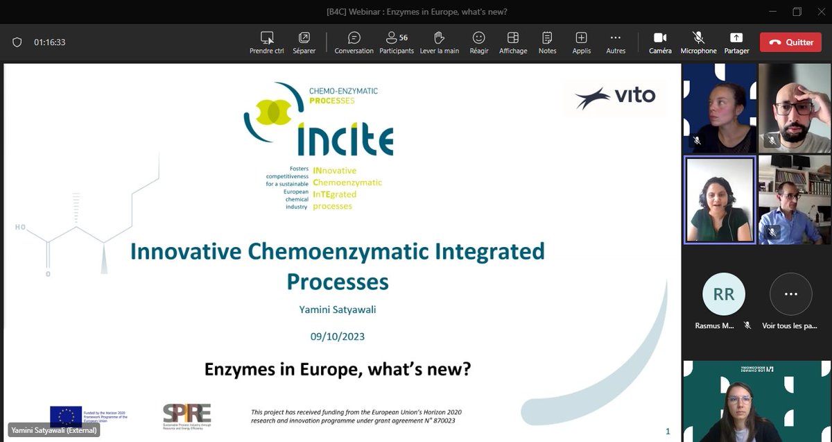 INCITE_EU's tweet photo. 👀 INCITE was one of the projects invited to the webinar “Enzymes in Europe, what’s news?” organized by @B4C_eu💻

📅 Last monday, our partner @VITObelgium, spoke to the webinar “Enzymes in Europe, what’s new?”

#Incite #Project #Enzymes #Europe #Bioeconomy https://t.co/A8ParoYIej