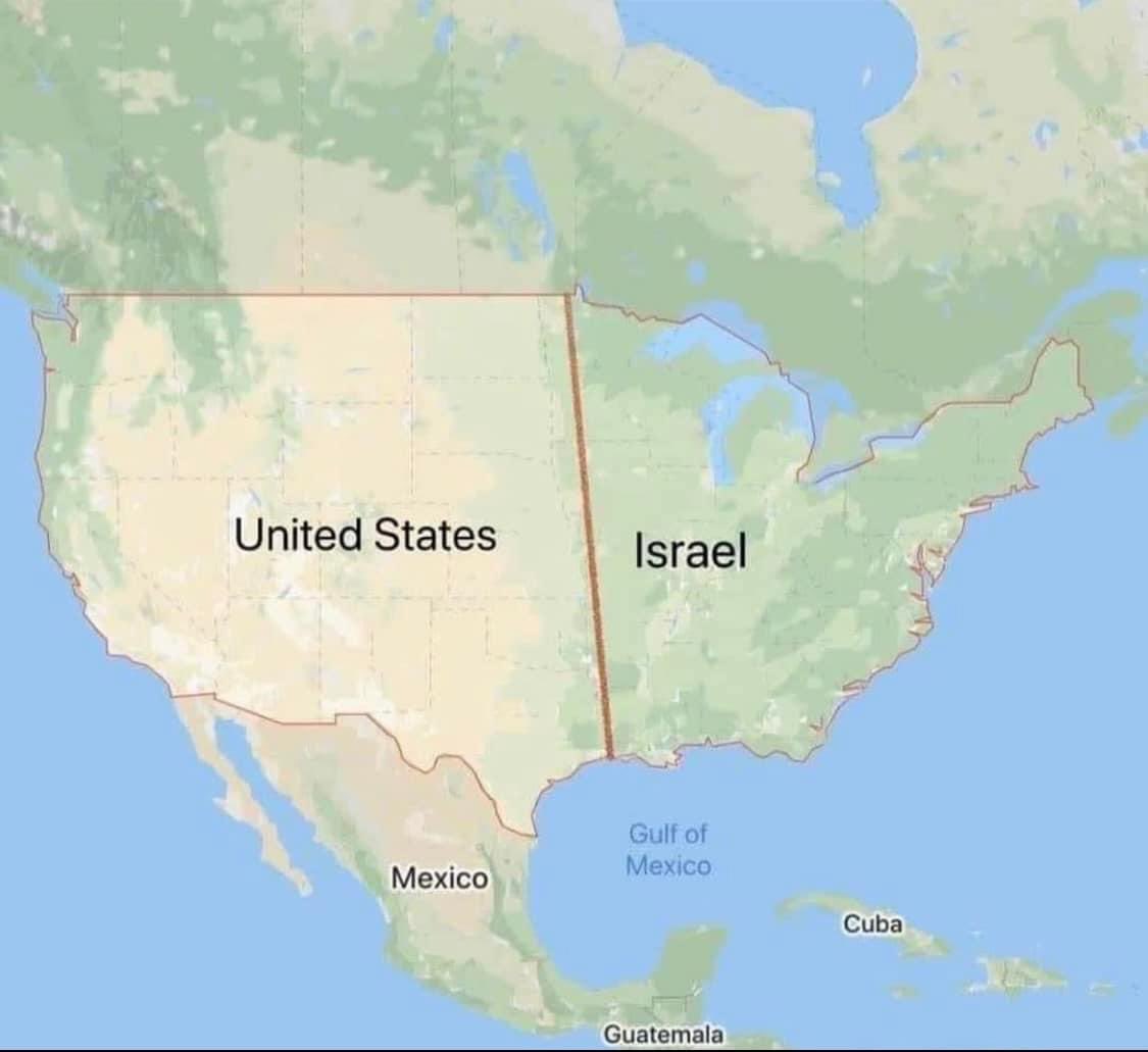 hananshouman's tweet photo. Why don’t Americans take their sweetheart Israel near them and give them part of their land https://t.co/al4tPO3Hzj