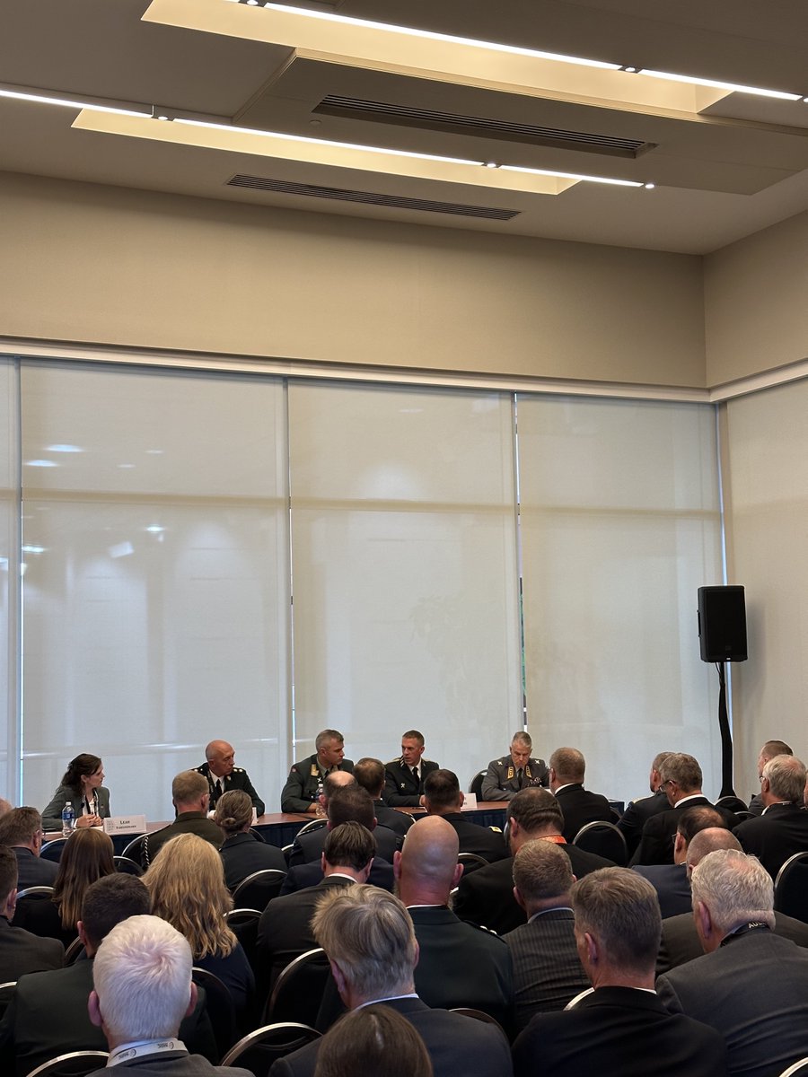 ACScowcroft's tweet photo. The @ACScowcroft Center's Transatlantic Security Initiative was honored to host a panel discussion with Danish, Finnish, Norwegian and Swedish Chiefs of Army to explore a new era of Nordic defense on the sidelines of #AUSA2023. https://t.co/rrEJ5lPOVc